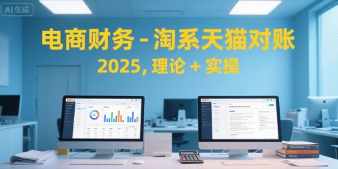 电商财务-淘系天猫对账2025，理论+实操搞副业-副业刚需-兼职-网赚搞副业网