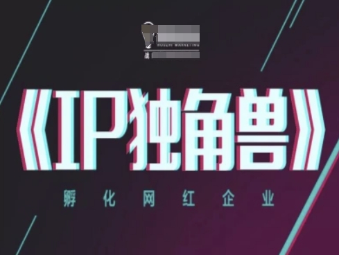 IP独角兽，孵化网红企业，ip教程搞副业-副业刚需-兼职-网赚搞副业网