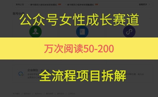 公众号女性赛道，最近爆火系列，条条作品阅读量10w+搞副业-副业刚需-兼职-网赚搞副业网