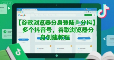 谷歌浏览器分身登陆多个抖音号，谷歌浏览器分身创建教程搞副业-副业刚需-兼职-网赚搞副业网