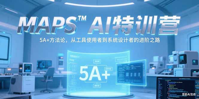 MAPSAI特训营，掌握 5A+方法论，从工具使用者到系统设计者的进阶之路搞副业-副业刚需-兼职-网赚搞副业网