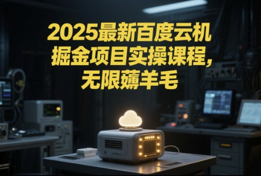 2025最新百度云机掘金项目实操课程单窗口保底5-10元月收益单窗口150+【揭秘】搞副业-副业刚需-兼职-网赚搞副业网