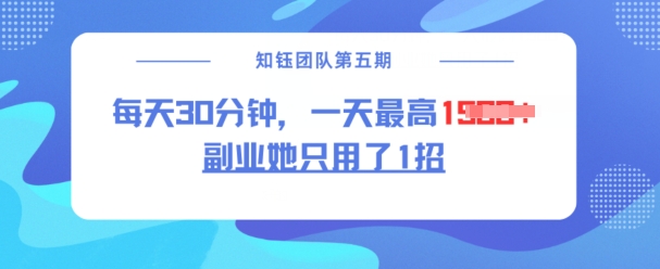 副业她只用了1招，每天30分钟，无脑二创，一天最高1.5k搞副业-副业刚需-兼职-网赚搞副业网