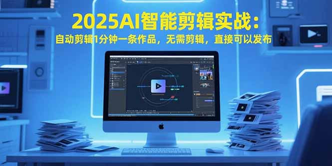 2025AI智能剪辑实战：自动剪辑1分钟一条作品，无需剪辑，直接可以发布搞副业-副业刚需-兼职-网赚搞副业网