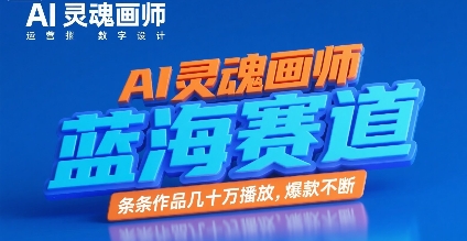 AI灵魂画师，蓝海赛道，条条作品几十W播放，爆款不断搞副业-副业刚需-兼职-网赚搞副业网