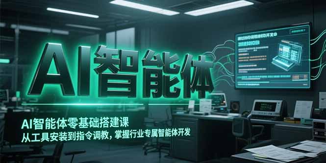 AI智能体零基础搭建课，从工具安装到指令调教，掌握行业专属智能体开发…搞副业-副业刚需-兼职-网赚搞副业网