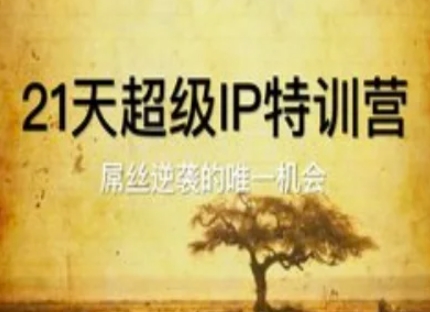 21天超级IP特训营，屌丝逆袭的唯一机会搞副业-副业刚需-兼职-网赚搞副业网