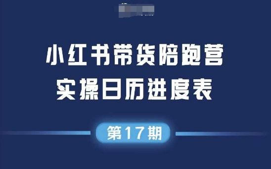 小红书第17期带货陪跑营，不囤货，无不直播，无不投流，通过选品+笔记内容+测品+笔记铺量+矩阵运营打爆款搞副业-副业刚需-兼职-网赚搞副业网