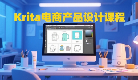 大梦老师·Krita电商产品设计课程搞副业-副业刚需-兼职-网赚搞副业网