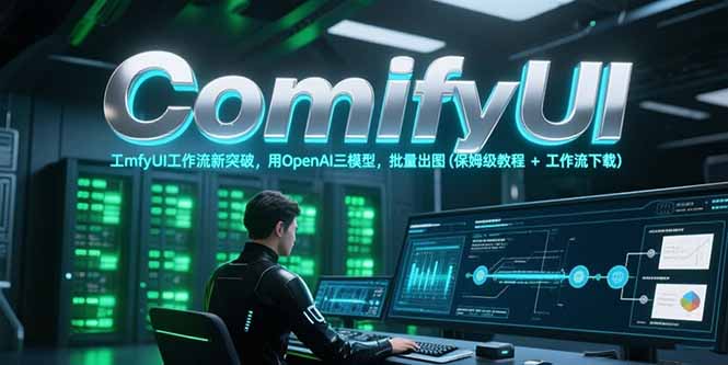 ComfyUI工作流新突破，用OpenAI三模型，批量出图(保姆级教程+工作流下载搞副业-副业刚需-兼职-网赚搞副业网