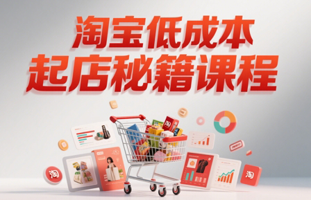 子枫老师·淘宝低成本起店系统课搞副业-副业刚需-兼职-网赚搞副业网