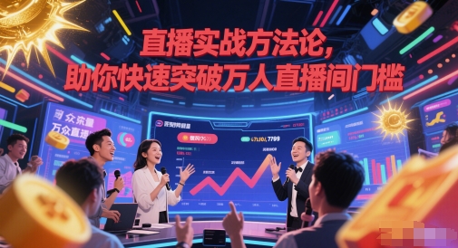 直播实战方法论，助你快速突破万人直播间门槛搞副业-副业刚需-兼职-网赚搞副业网