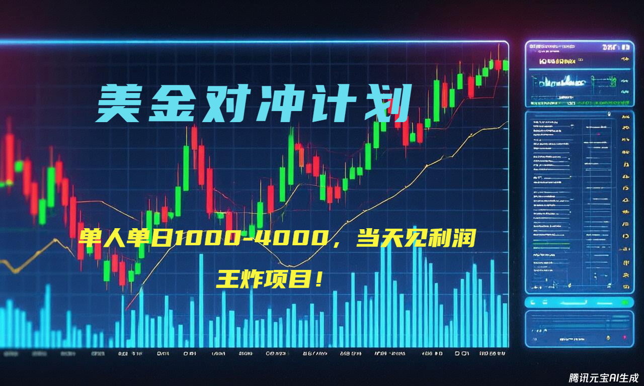 2025年最暴力项目“美金先登计划”最新最强对冲战法，每日实际收益1K-4K搞副业-副业刚需-兼职-网赚搞副业网