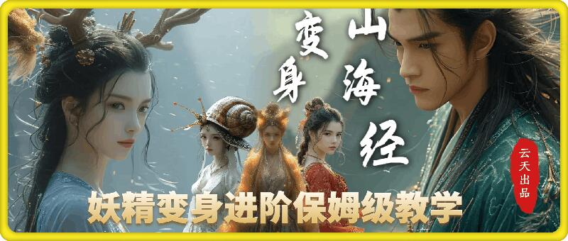 云天AI山海经变身视频教程，妖精变身进阶保姆级教学搞副业-副业刚需-兼职-网赚搞副业网