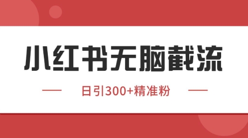 小红书只要你有同行就能获客，独家野路子获客玩法，暴力截流【揭秘】搞副业-副业刚需-兼职-网赚搞副业网