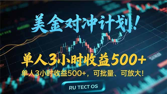 长久稳定的撸美金项目，平均3小时收入 500+，可公司实地考察实地操作！搞副业-副业刚需-兼职-网赚搞副业网
