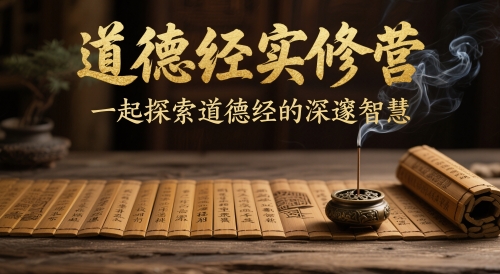 道德经实修营，一起探索道德经的深邃智慧搞副业-副业刚需-兼职-网赚搞副业网