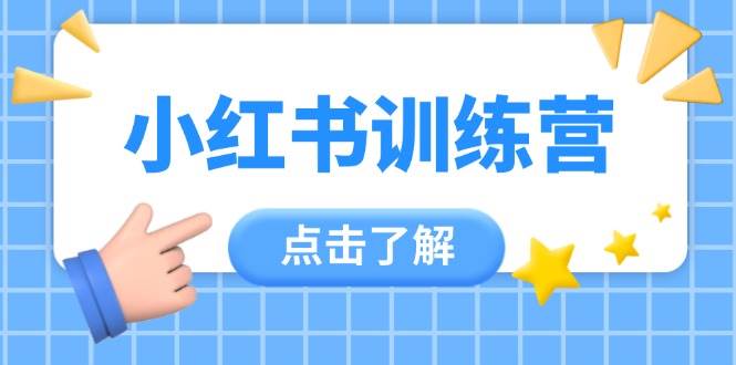 小红书训练营，助小白入门，掌握技巧变达人，课程实操又全面(12节课)搞副业-副业刚需-兼职-网赚搞副业网