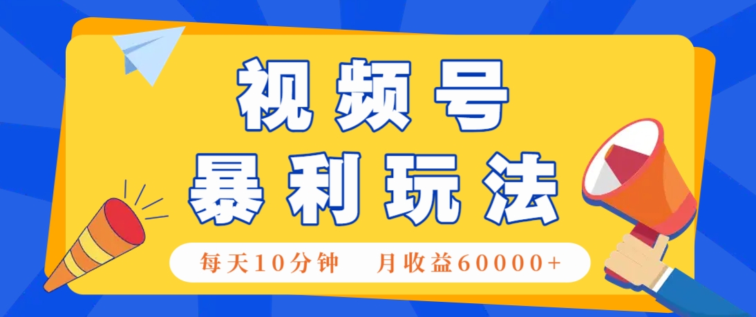 视频号AI赚钱法，每天只需10分钟，月入6万+！(超详细拆解)搞副业-副业刚需-兼职-网赚搞副业网