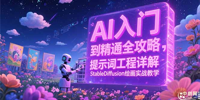 AI入门到精通全攻略，提示词工程详解，StableDiffusion绘画实战教学搞副业-副业刚需-兼职-网赚搞副业网