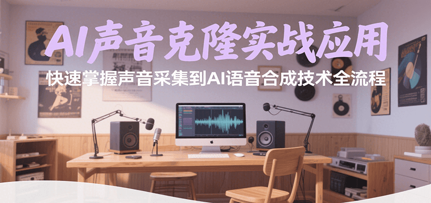 AI声音克隆实战应用，快速掌握声音采集到AI语音合成技术全流程搞副业-副业刚需-兼职-网赚搞副业网