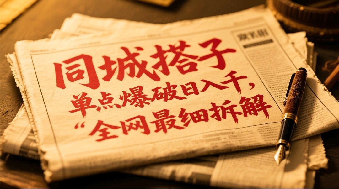 同城搭子群19.9单点爆破日入千，搭子组局月入万，全网最细拆解搞副业-副业刚需-兼职-网赚搞副业网
