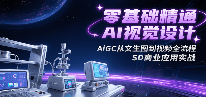 零基础精通AI视觉设计，AiGC从文生图到视频全流程，SD商业应用实战搞副业-副业刚需-兼职-网赚搞副业网