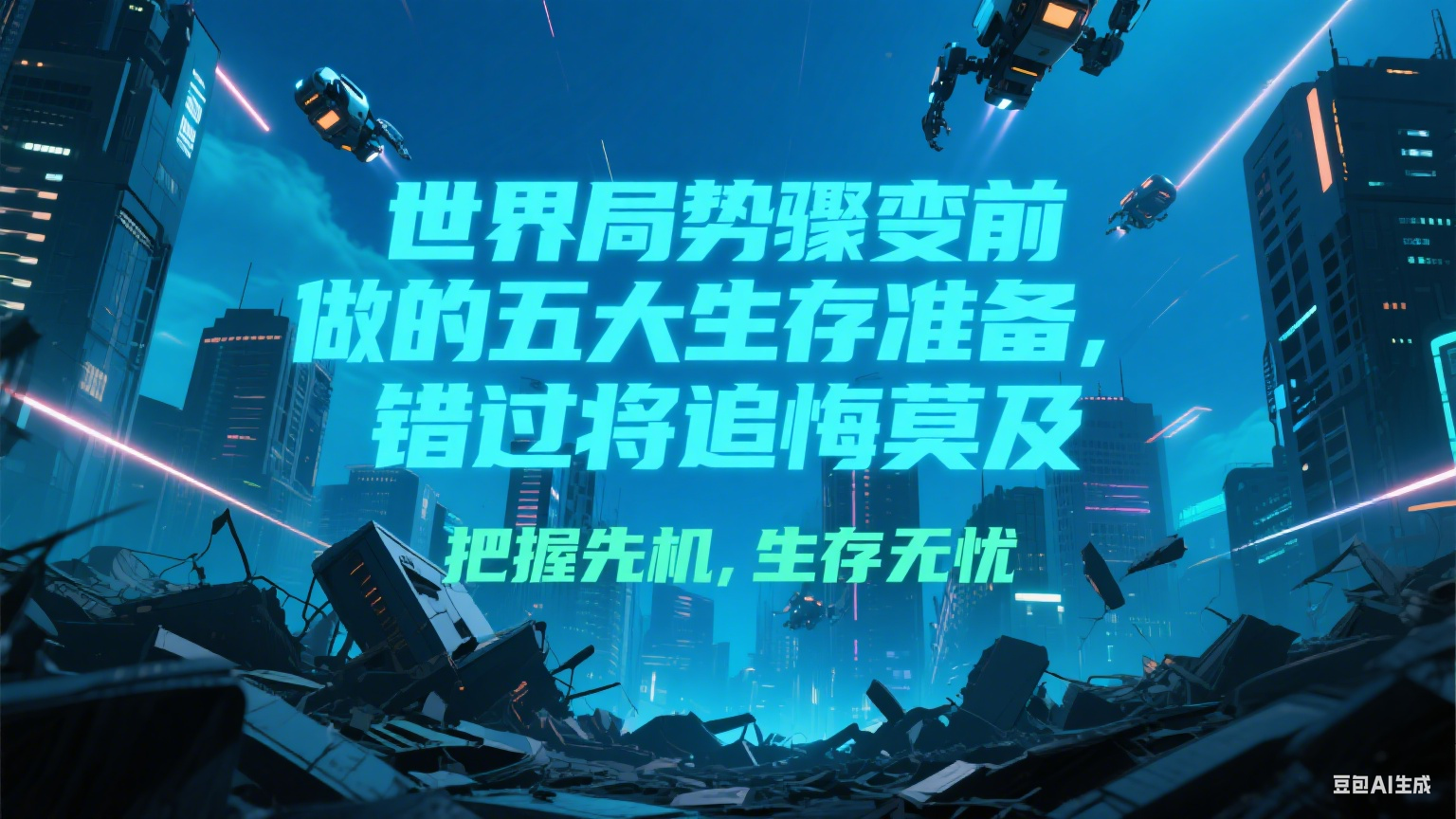 付费文章《世界局势骤变前必做的五大生存准备，错过将追悔莫及》搞副业-副业刚需-兼职-网赚搞副业网