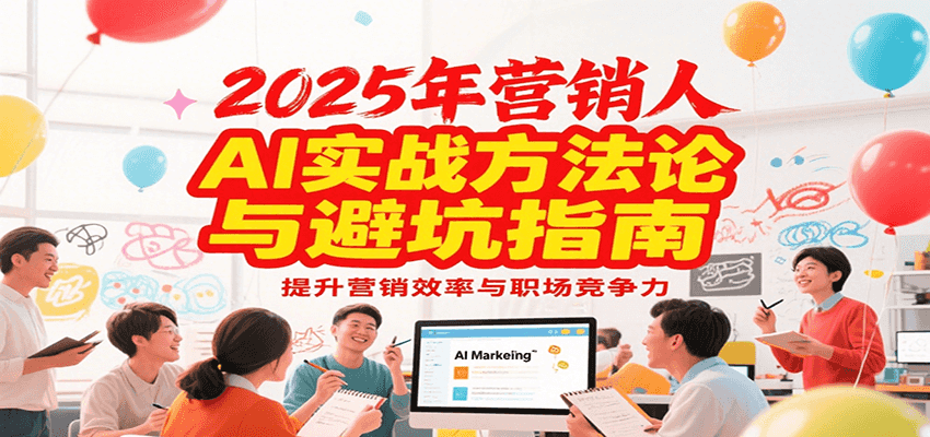 2025年营销实战方法论与避坑指南，利用AI提升营销效率与职场竞争力搞副业-副业刚需-兼职-网赚搞副业网
