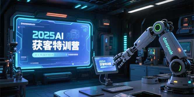 2025AI获客特训营，AI图文视频全制作，deepseek工具实操教学搞副业-副业刚需-兼职-网赚搞副业网