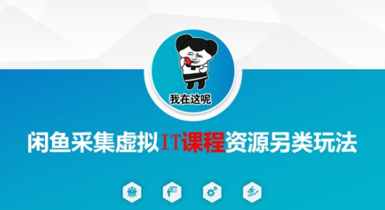 闲鱼采集虚拟IT课程资源另类玩法，干货满满搞副业-副业刚需-兼职-网赚搞副业网