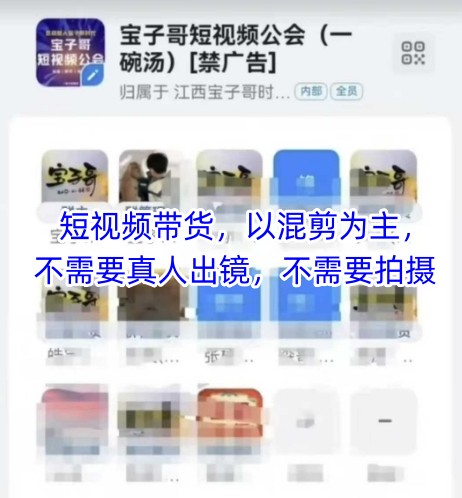 宝子哥头部团队短视频带货，以混剪为主，不需要真人出镜，不需要拍摄【更新】搞副业-副业刚需-兼职-网赚搞副业网